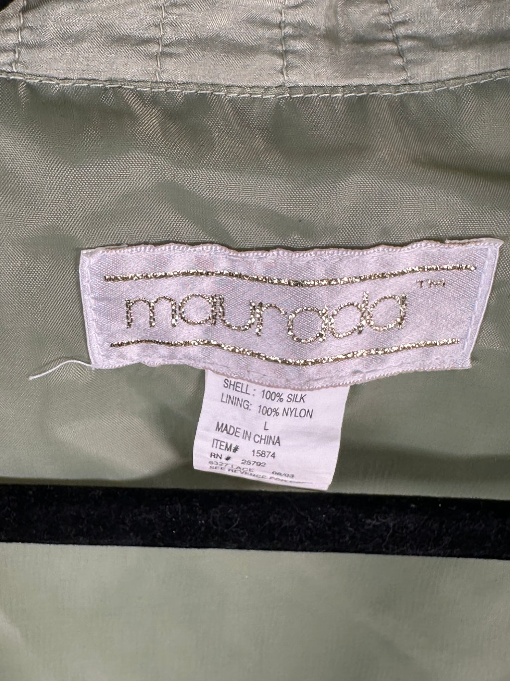 Vintage 90s Silk Beaded Embellished Bomber Jacket – Size Large