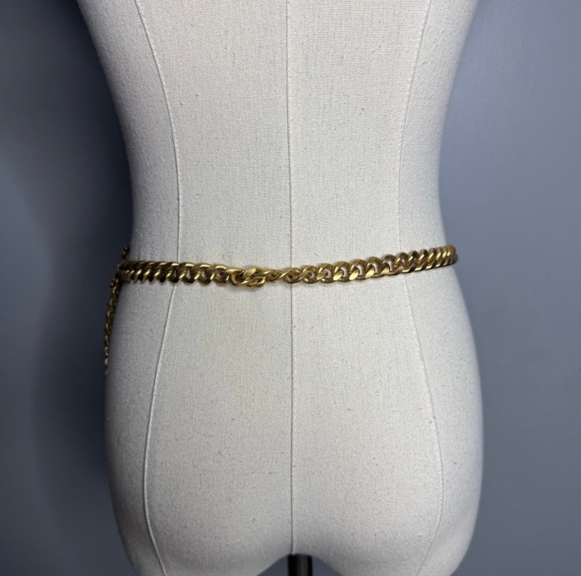 St. John Gold Chain Logo Belt