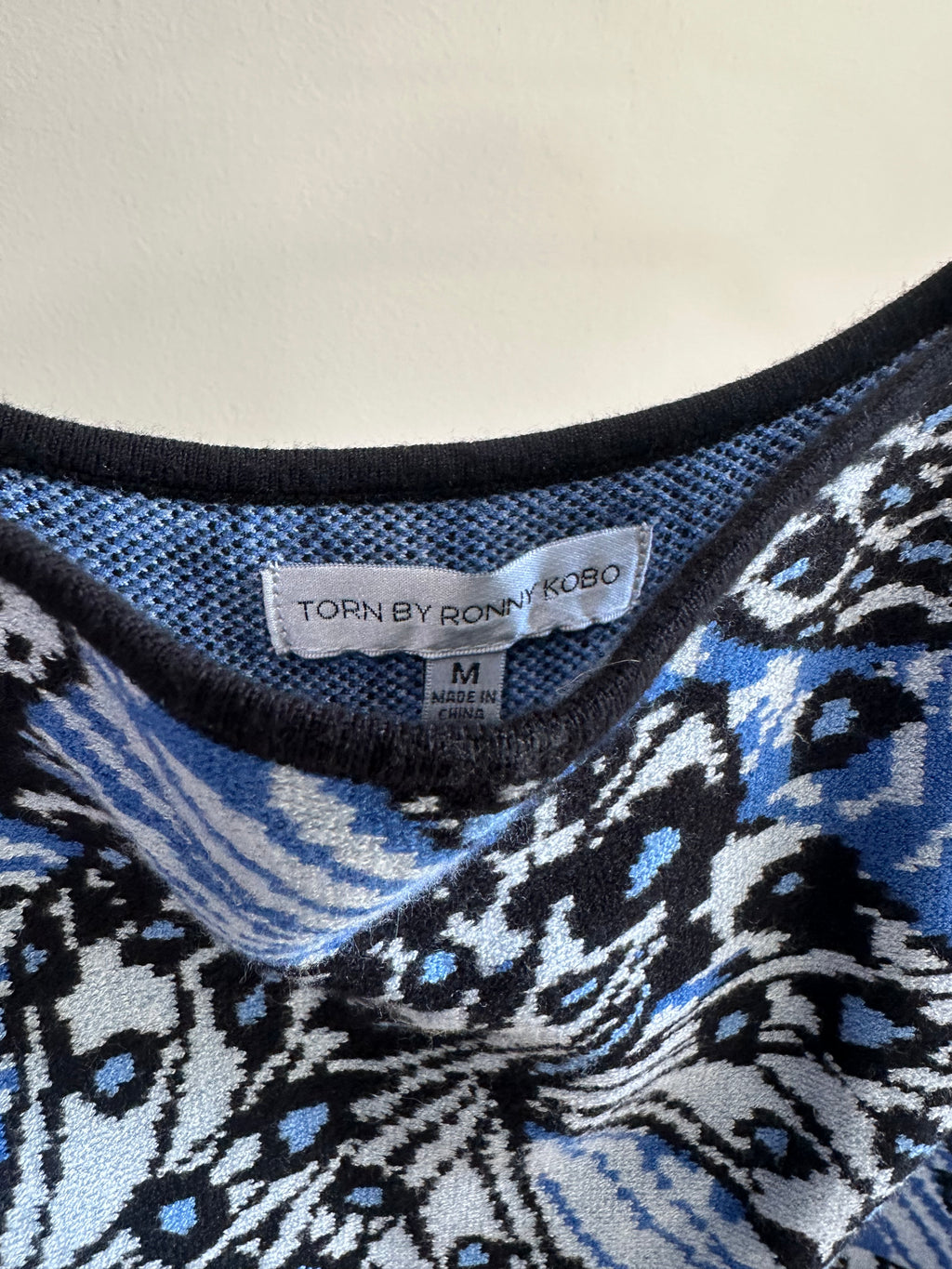 Torn by Ronny Kobo Printed Mini Dress