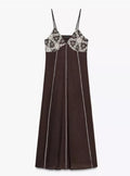 Zara Vintage Brown Midi Dress – Pre-Owned