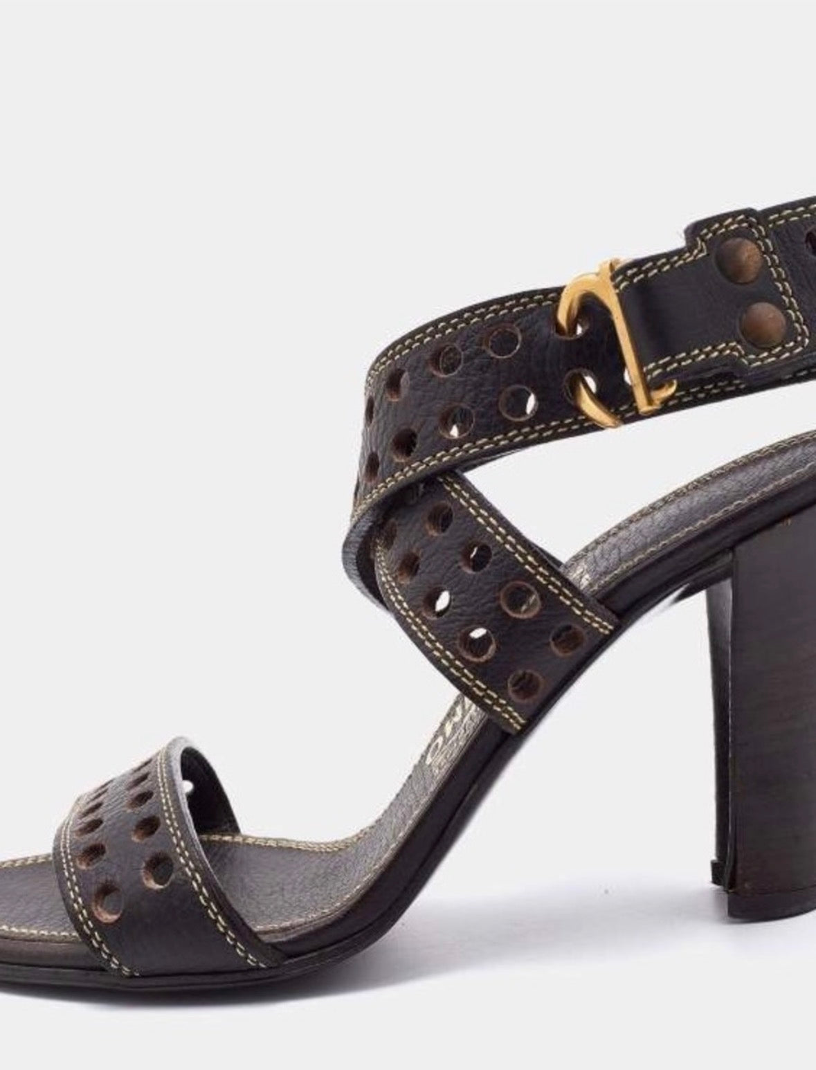 Salvatore Ferragamo Brown Sandal-EU 39 / US 9