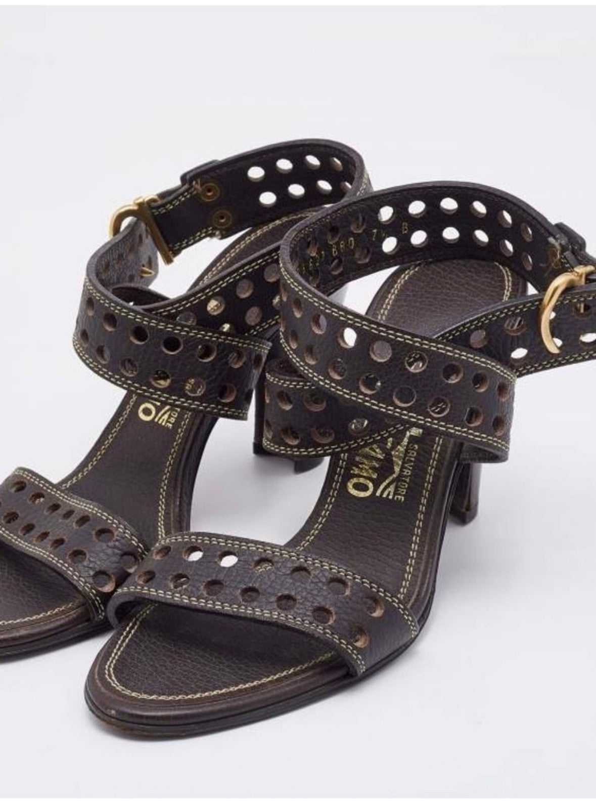 Salvatore Ferragamo Brown Sandal-EU 39 / US 9