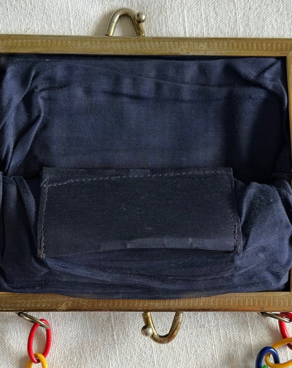 Vintage Woven Straw Stripe Summer Clutch Bag