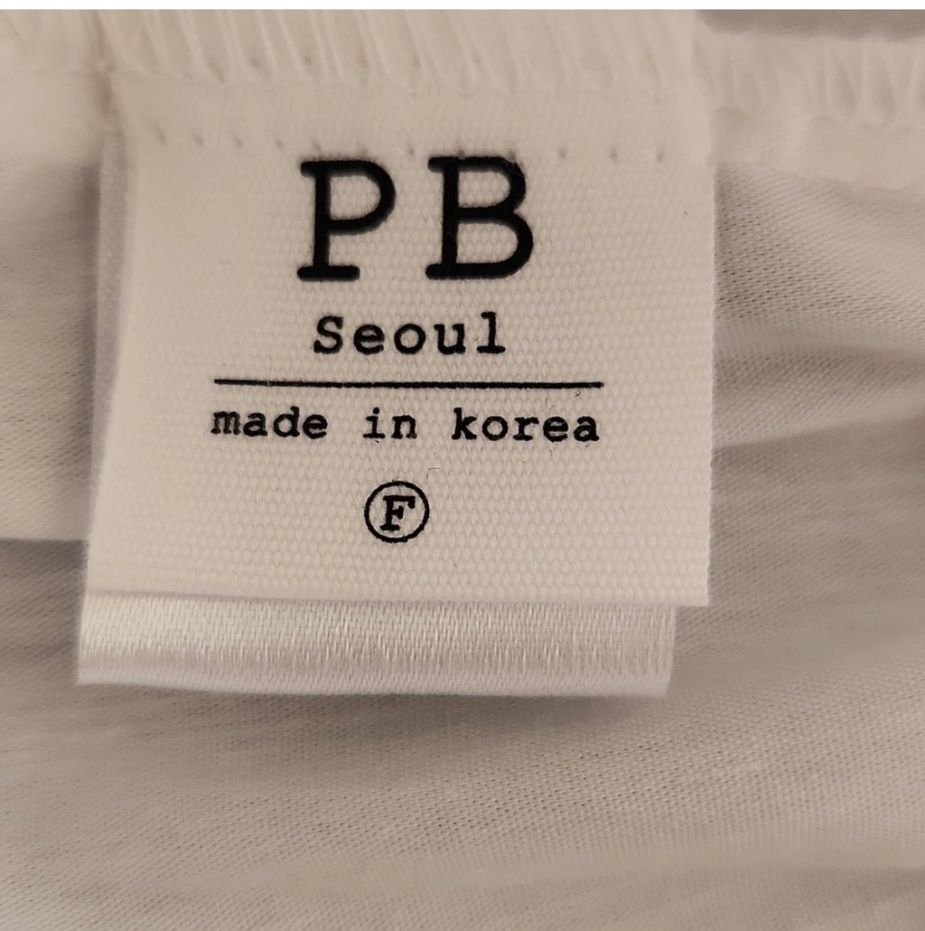 Vintage Puff Sleeve Pleated Silk Blouse Top – Made in Korea