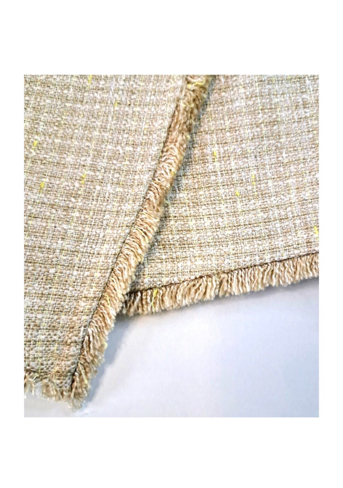 Lovers & Friends Beige Tweed Fringe Mini Skort – Women's Medium