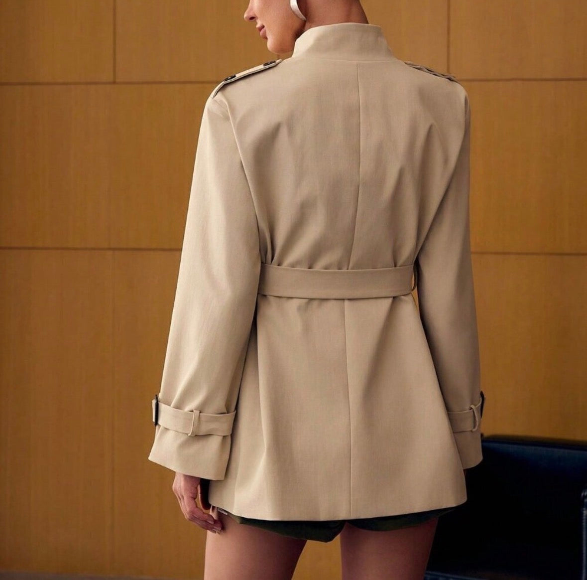 Classic Belted Trench Coat — New With Tags, Size 4