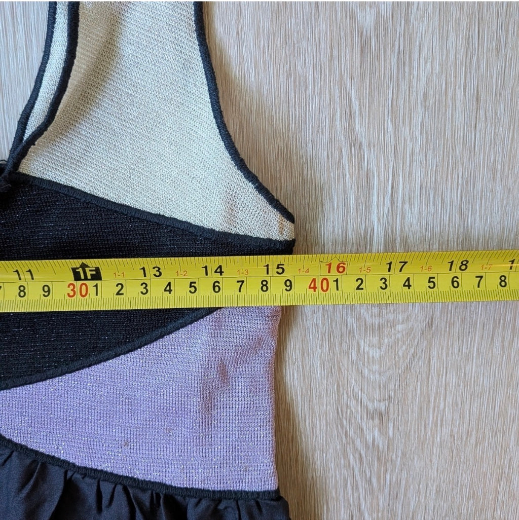 M Missoni Colorblock Silk Mini Dress