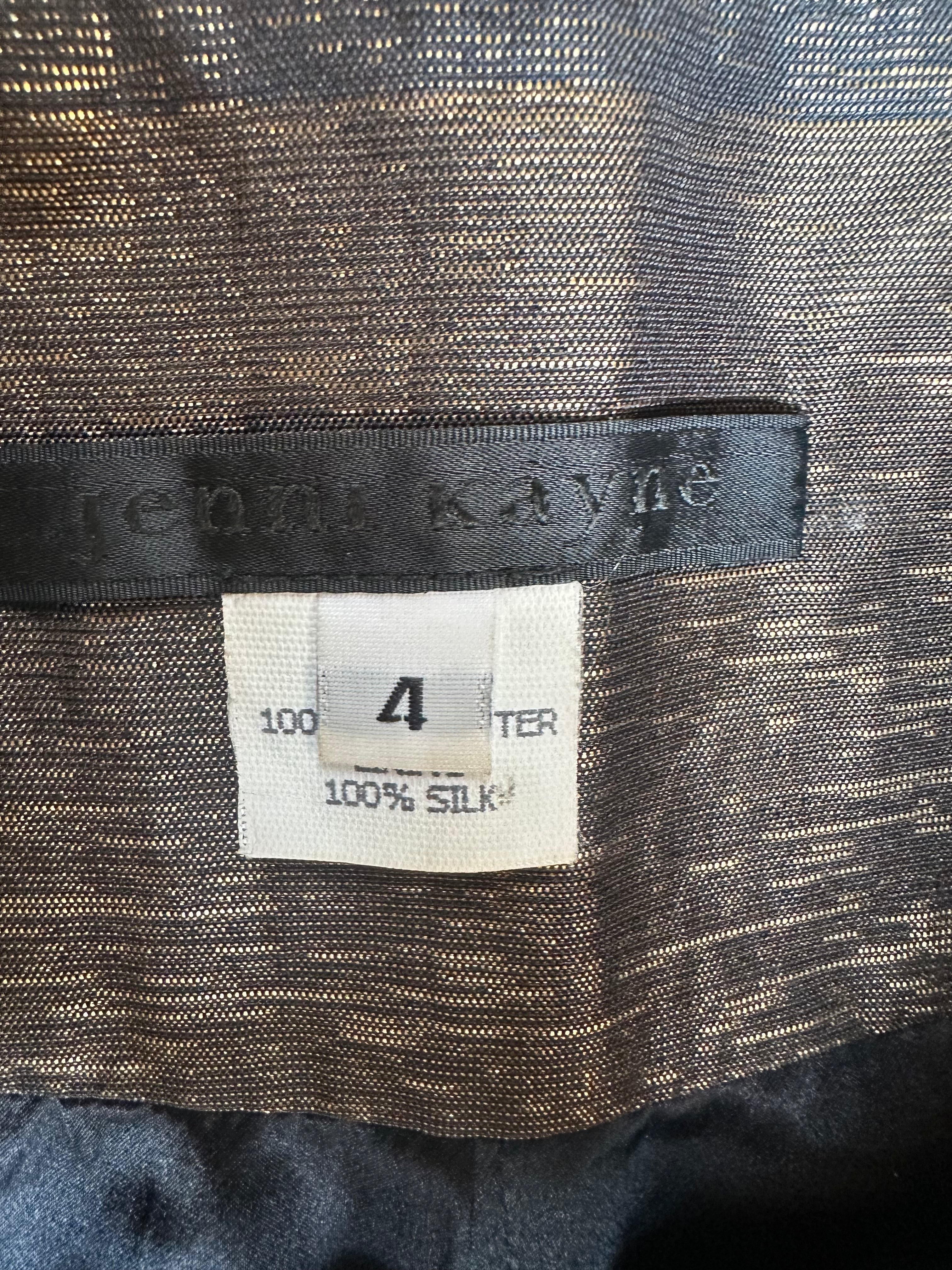 Jenni Kayne Iridescent Metallic High-Waist Shorts — Size 4