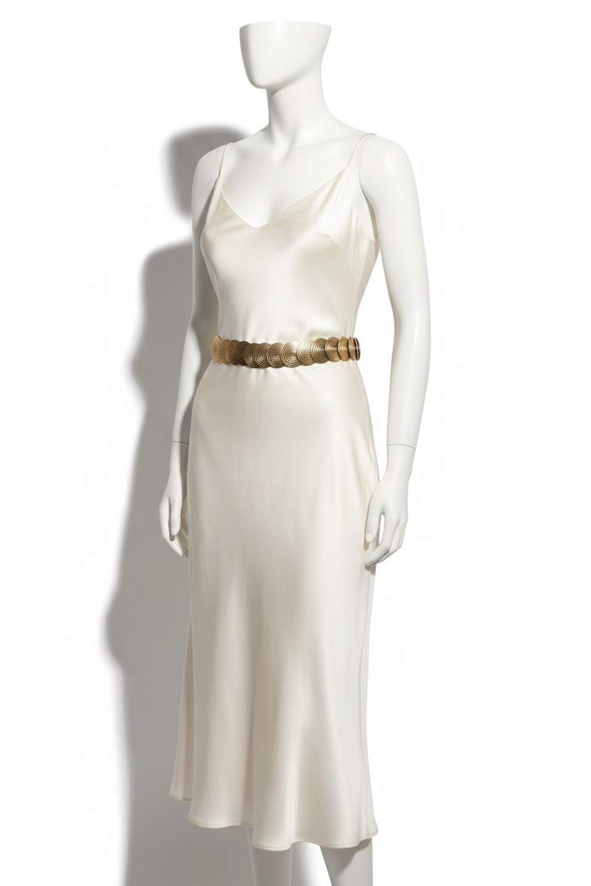 Antique Gold Disc Belt — Editorial