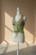 Embroidered Crop Top Studio Mannequin