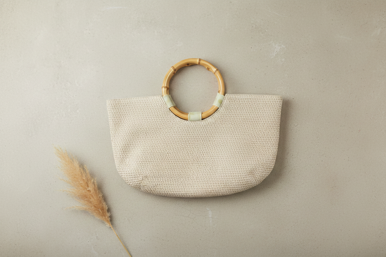 Neiman Marcus Woven Straw Tote - Minimalist Editorial