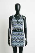 Torn by Ronny Kobo Set — Black Mannequin, Mini Skirt 3" Above Knee