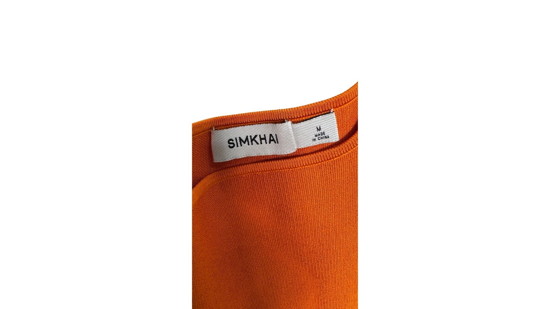 SIMKAHI Bandage Midi Dress in Burnt Orange